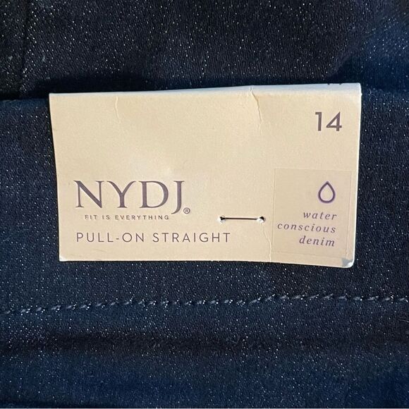 NYDJ Color Rinse Marilyn Pull-On Straight Leg Jeans 14 - Picture 6 of 7